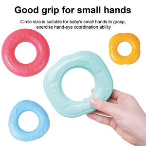 Bright educational ring stacker toy for infants aged 6 months and up