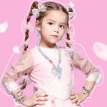 Creative jewelry designer set for kids to make bracelets and necklaces