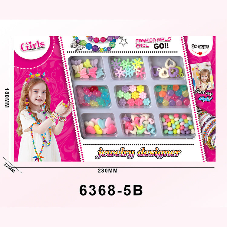 Easy-to-use jewelry craft kit for young girls aged 5 and up
