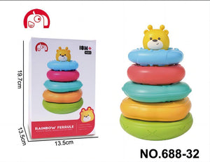 Fun and interactive stacking toy to enhance baby coordination skills