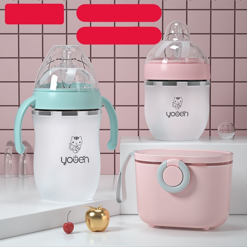 Luxury Baby Bottle with Silicone Nipple & Warmer Bowl – Fast USA Shipping