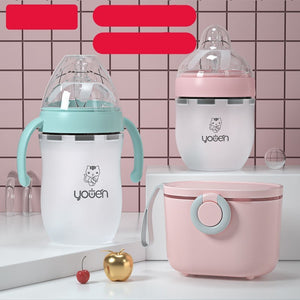 Luxury Baby Bottle with Silicone Nipple & Warmer Bowl – Fast USA Shipping