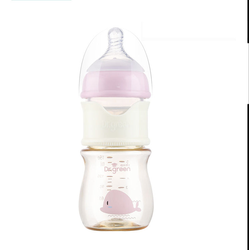 Pink & Blue Ergonomic Baby Bottles – Portable & Hygienic – US Inventory