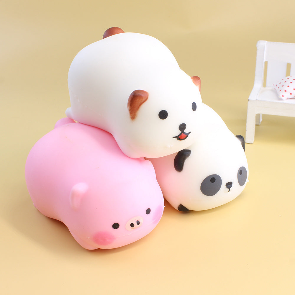 Pink pig squishy stress toy for kids and adults