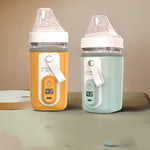 Smart baby bottles with temperature display – orange and green – warming function – USA warehouse