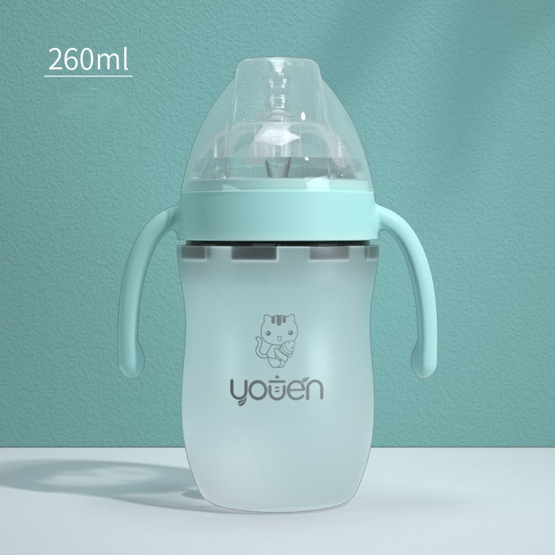 Soft Nipple Baby Bottle for Toddlers – Anti-Colic & Leak-Proof – USA Seller