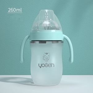 Soft Nipple Baby Bottle for Toddlers – Anti-Colic & Leak-Proof – USA Seller