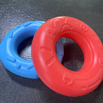 Stacking toy with multi-textured rings for sensory and motor skill development

